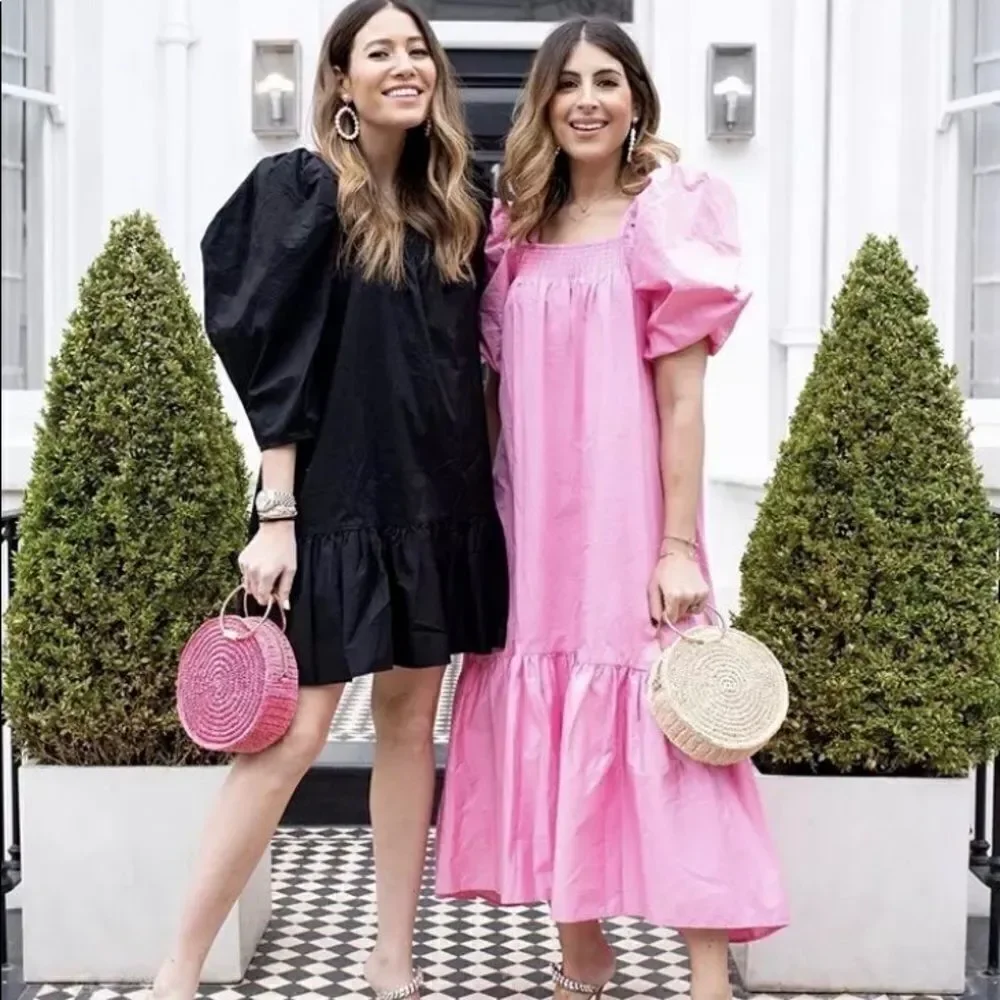 Puff Sleeve H&M dress bloggers fav black - Picture 6 of 10